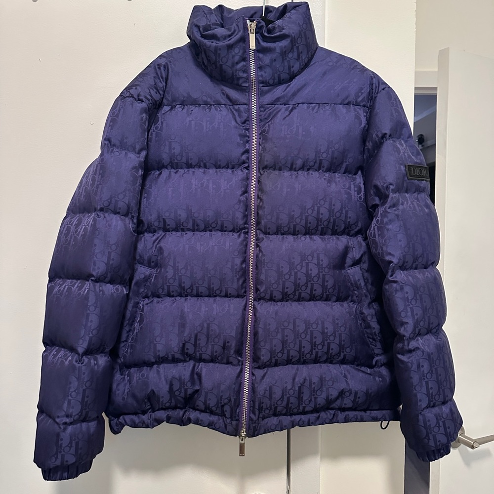 Dior Purple Monogram Puffer Jacket